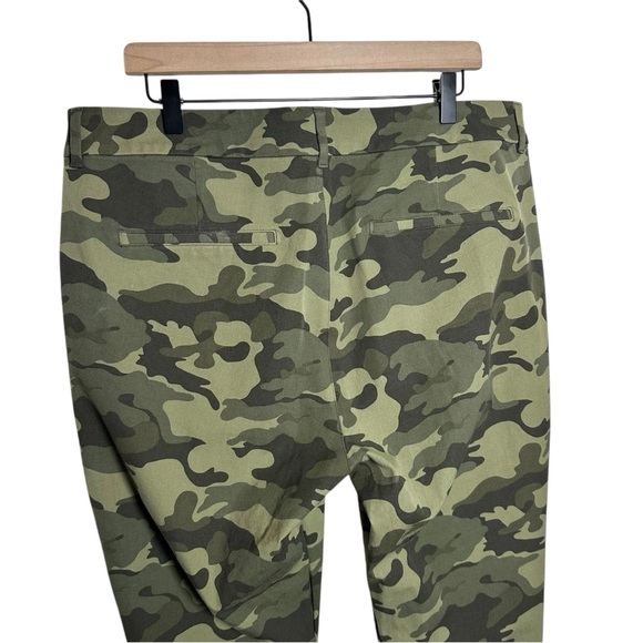 Old Navy Pixie Pants Sz 16 High Rise Skinny Leg Secret Slim Pockets Olive Green - Picture 7 of 11